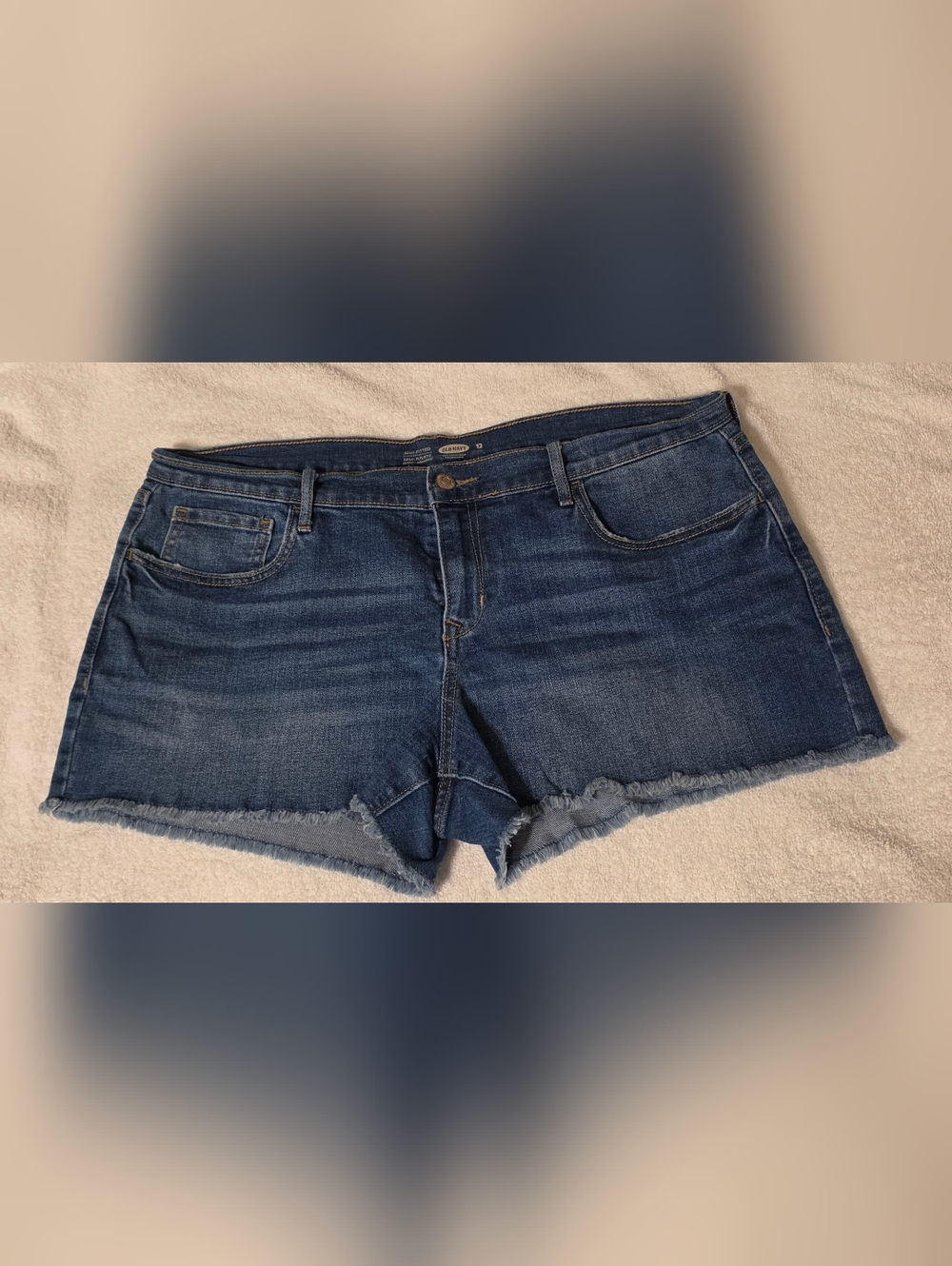 Old Navy Dark Wash Denim Shorts Size 12